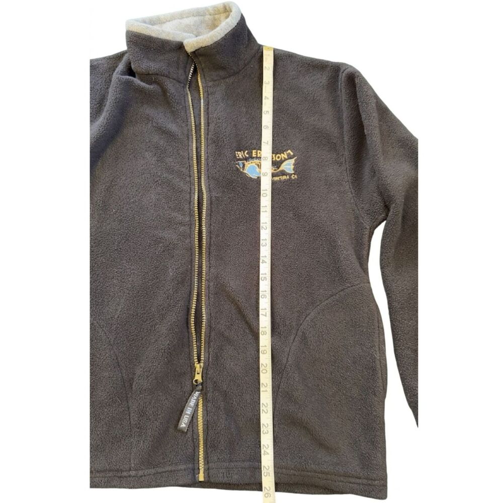 Vintage Eric Ericsson's Restaurant Fleece Jacket Ventura CA Souvenir - Picture 4 of 6